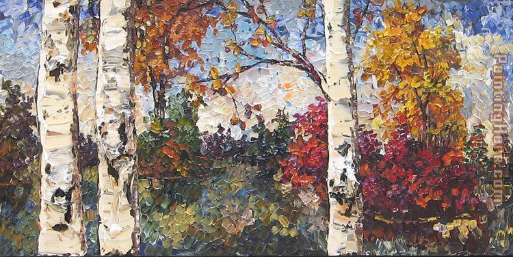 Maya Eventov Colours of Autumn painting - Unknown Artist Maya Eventov Colours of Autumn art painting